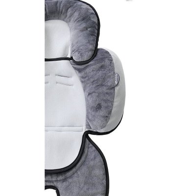 Coussin réducteur de lit 3 en 1 blanc et gris