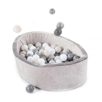 Piscine à balles grise