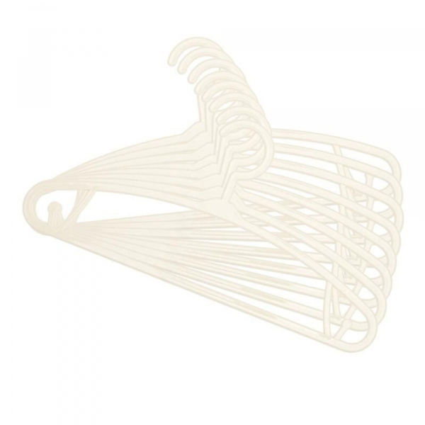 Lot de 8 cintres pour bébé blanc Bo jungle