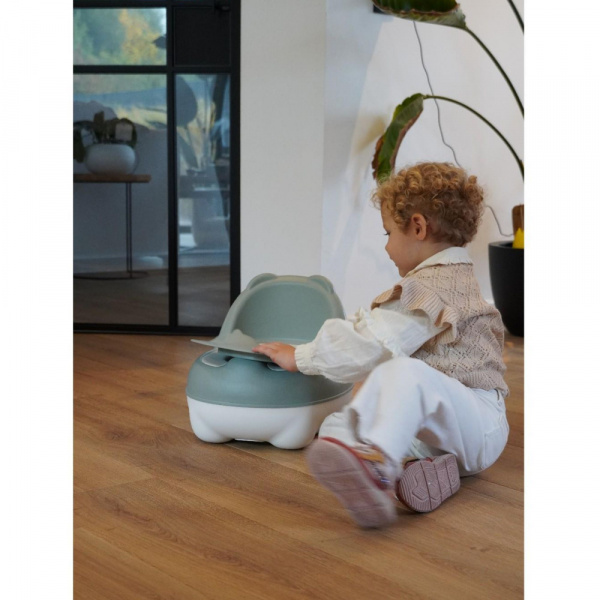 Petit pot ourson vert sauge Bo jungle