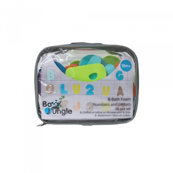 Chiffres et lettres en mousse Bo jungle