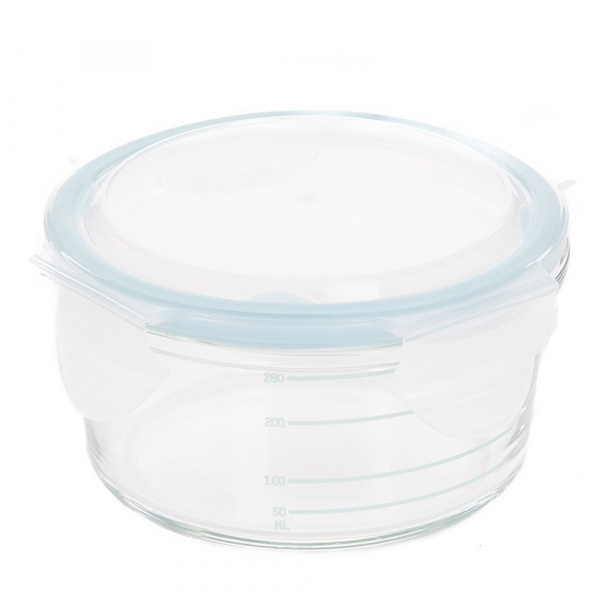 Bols de conservation verre 280ml blanc, gris et bleu Bo jungle