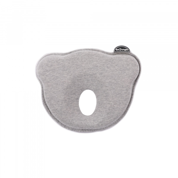 Cale-tête bébé gris jersey Bo jungle