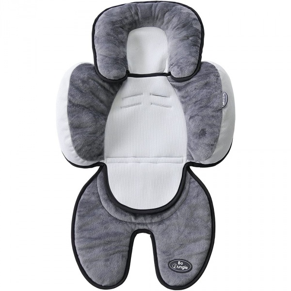 Coussin réducteur de lit 3 en 1 blanc et gris Bo jungle