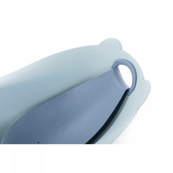 Baignoire ourson bleu pastel + support de baignoire Bo jungle