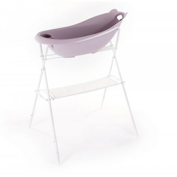 Baignoire ourson rose pastel + support de baignoire Bo jungle