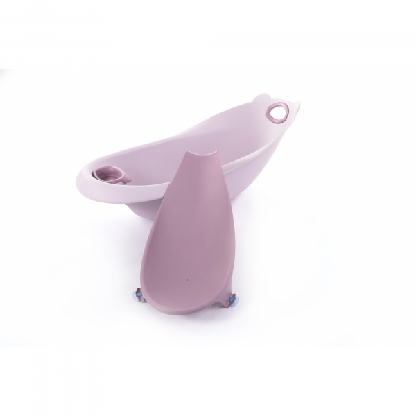 Baignoire ourson rose pastel + support de baignoire Bo jungle
