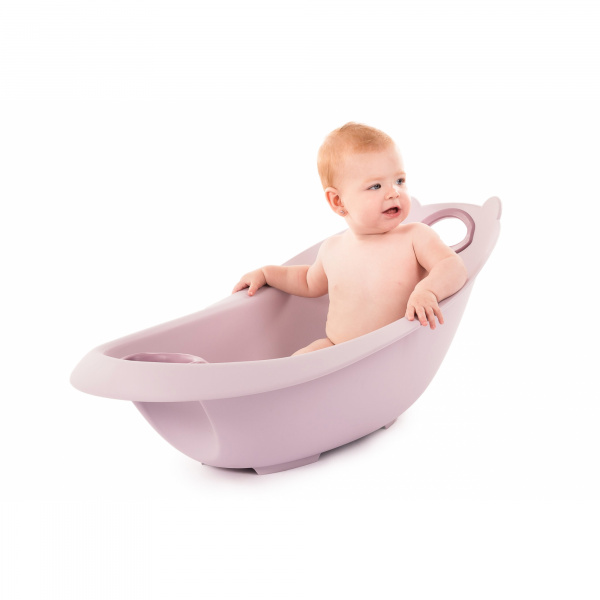 Baignoire ourson rose pastel + support de baignoire Bo jungle