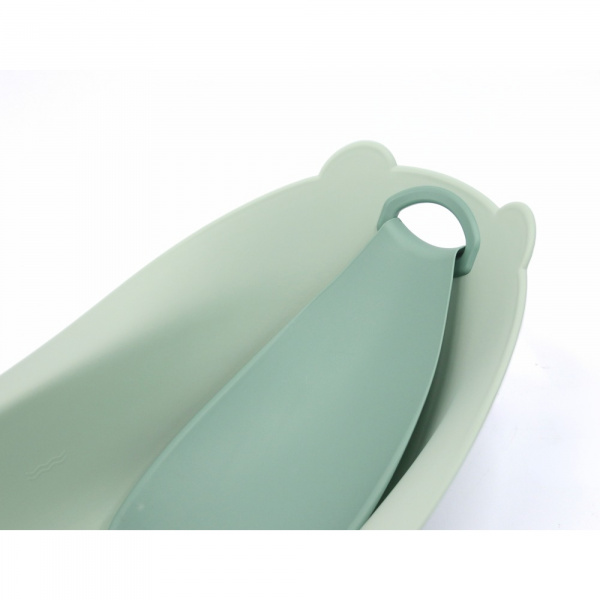 Baignoire ourson vert sauge + support de baignoire Bo jungle