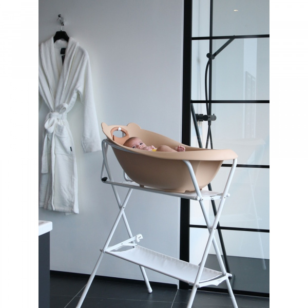 Baignoire ourson terracotta + support de baignoire Bo jungle