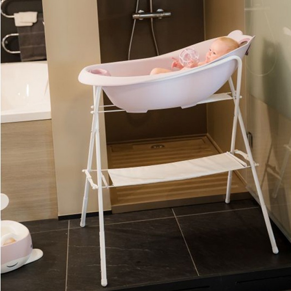 Baignoire bébé ourson rose pastel Bo jungle