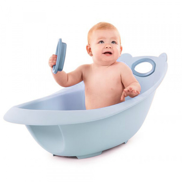 Baignoire bébé ourson bleu pastel Bo jungle