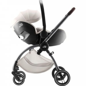 Poussette duo rio + siège auto i-size baby safe pro soft taupe lux Britax