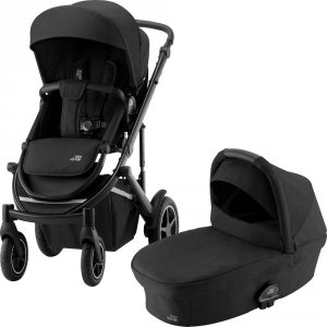 Pack poussette duo smile 3 + nacelle smile cosmos black