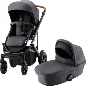 Pack poussette duo smile 3 + nacelle smile midnight grey