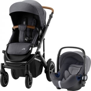 Pack poussette duo smile 3 + baby safe i-size storme grey