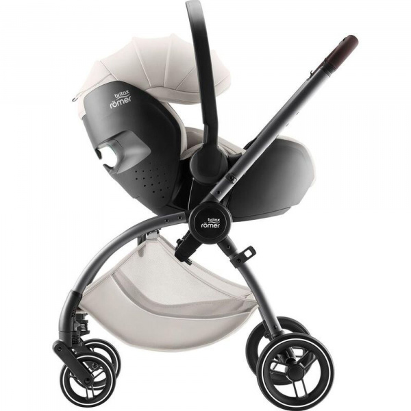Poussette duo rio + siège auto i-size baby safe pro soft taupe lux Britax