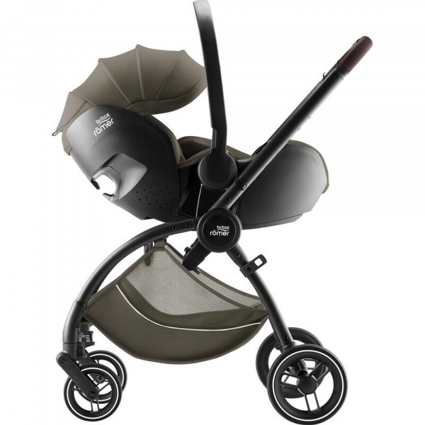 Poussette duo rio + siège auto i-size baby safe pro urban olive lux Britax