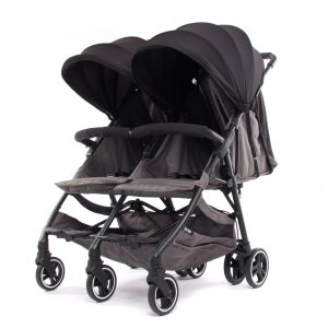 Poussette double kuki twin noir / noir