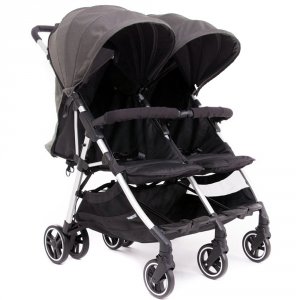Poussette double kuki twin silver / texas