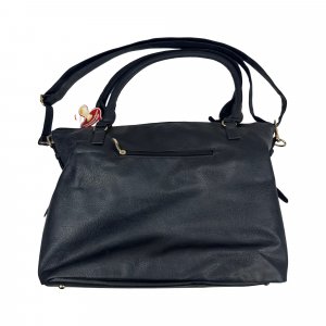 Les imparfaits - sac à langer végan noir Baby monsters