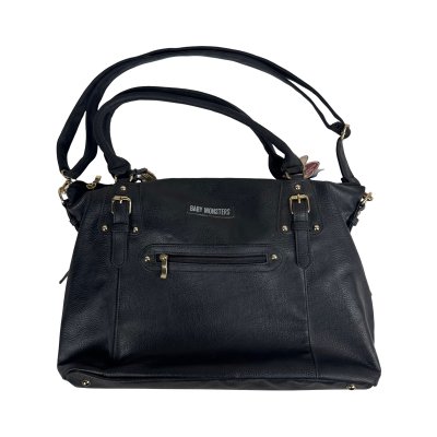 Les imparfaits - sac à langer végan noir