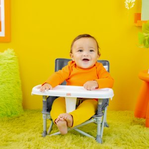 Chaise pliable bébé grise Bright starts