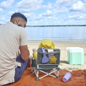 Chaise pliable bébé grise Bright starts