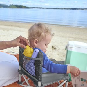 Chaise pliable bébé grise Bright starts