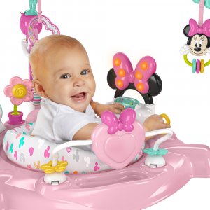 Aire de jeu à rebonds, sauteur et activités minnie mouse Bright starts