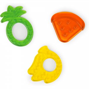 Lot de 3 anneaux de dentition fruits: ananas, banane, pastèque Bright starts