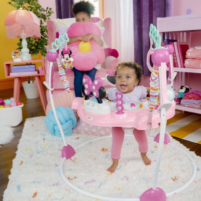 Aire de jeu à rebonds, sauteur et activités minnie mouse