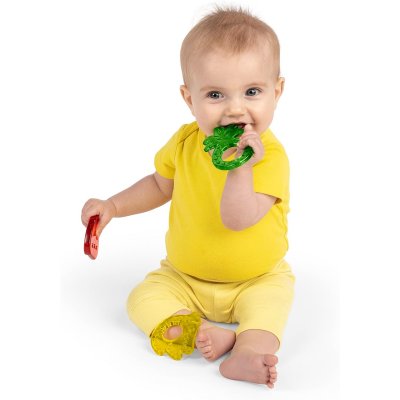 Lot de 3 anneaux de dentition fruits: ananas, banane, pastèque