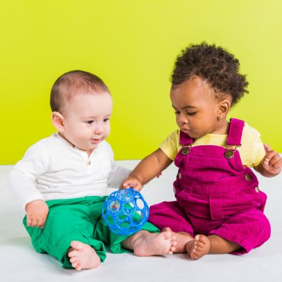 Balle hochet oball - bleu