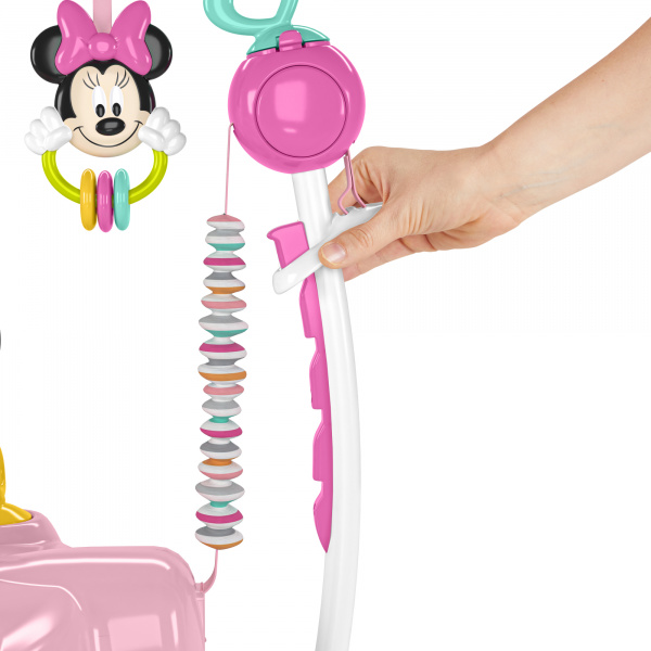 Aire de jeu à rebonds, sauteur et activités minnie mouse Bright starts