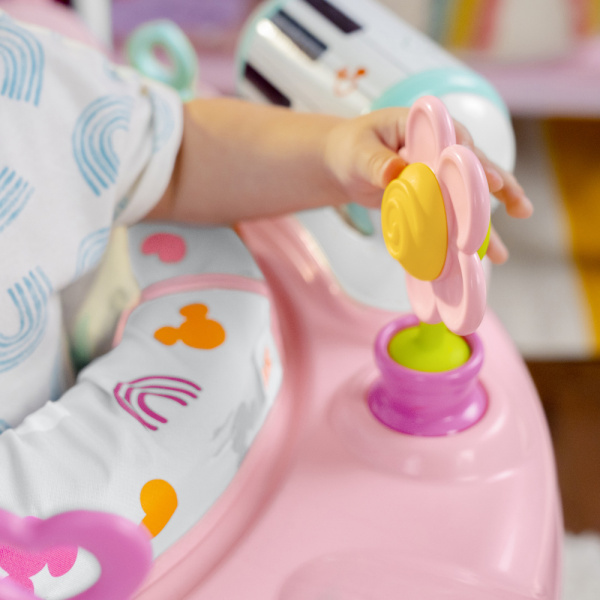 Aire de jeu à rebonds, sauteur et activités minnie mouse Bright starts