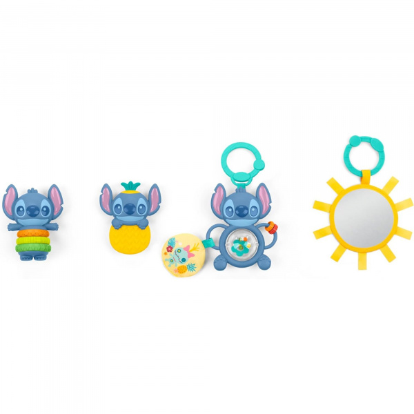 Coffret cadeau pour bébé avec 4 jouets stitch Bright starts