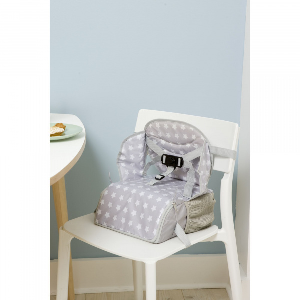 Les imparfaits - rehausseur de chaise nomade travel up white stars Babytolove