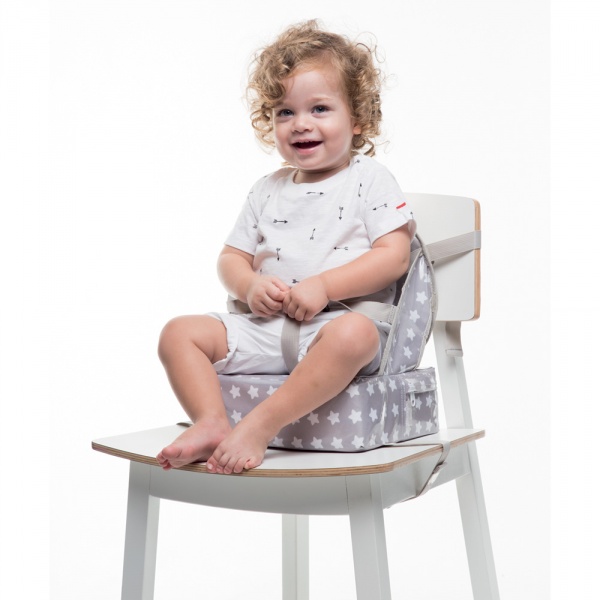 Rehausseur de chaise easy up white stars Babytolove