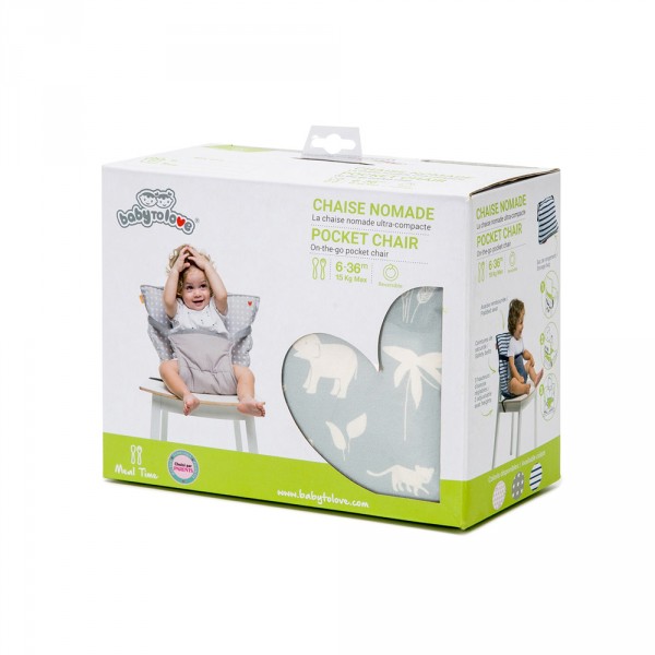 Chaise nomade bébé green tropic Babytolove