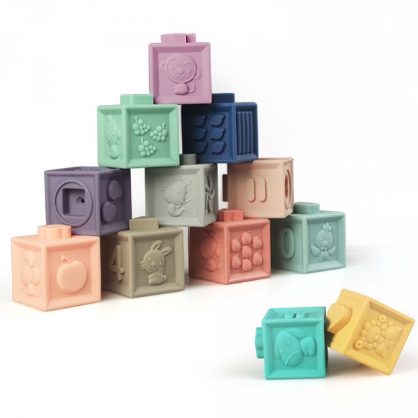 Jouet d'éveil bébé mes premiers cubes éducatifs Babytolove