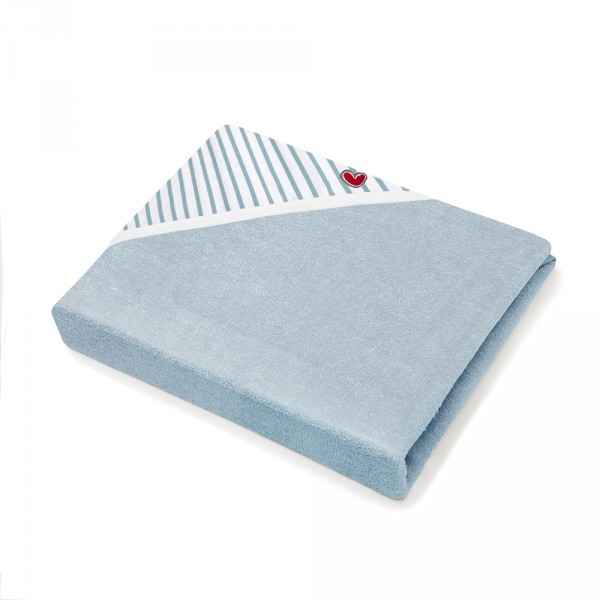 Cape de bain blue stripes Babytolove