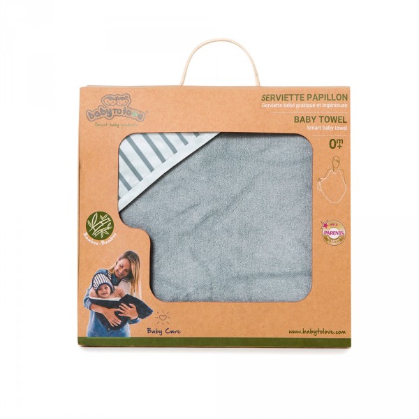 Cape de bain blue stripes Babytolove