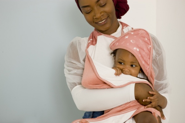 Cape de bain pink forest Babytolove