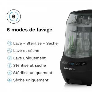 Lave-biberons bottle washer pro noir Babybrezza