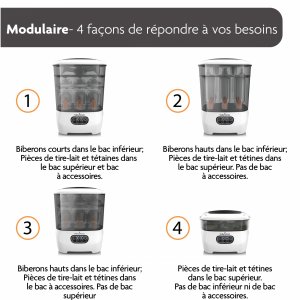 Stérilisateur et sèche biberon advanced Babybrezza