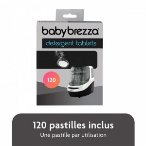 Lot de 120 pastilles détergentes pour lave-biberons bottle washer pro Babybrezza
