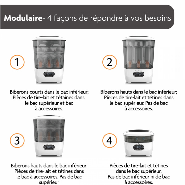 Stérilisateur et sèche biberon advanced Babybrezza