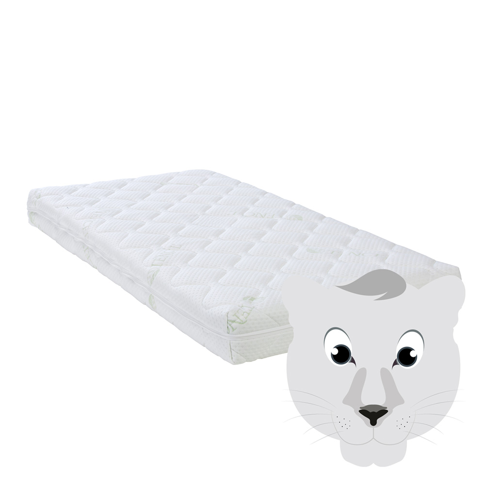 Matelas Bebe Abz Panthere Blanche 70 X 140 Cm De Abz Sur Allobebe