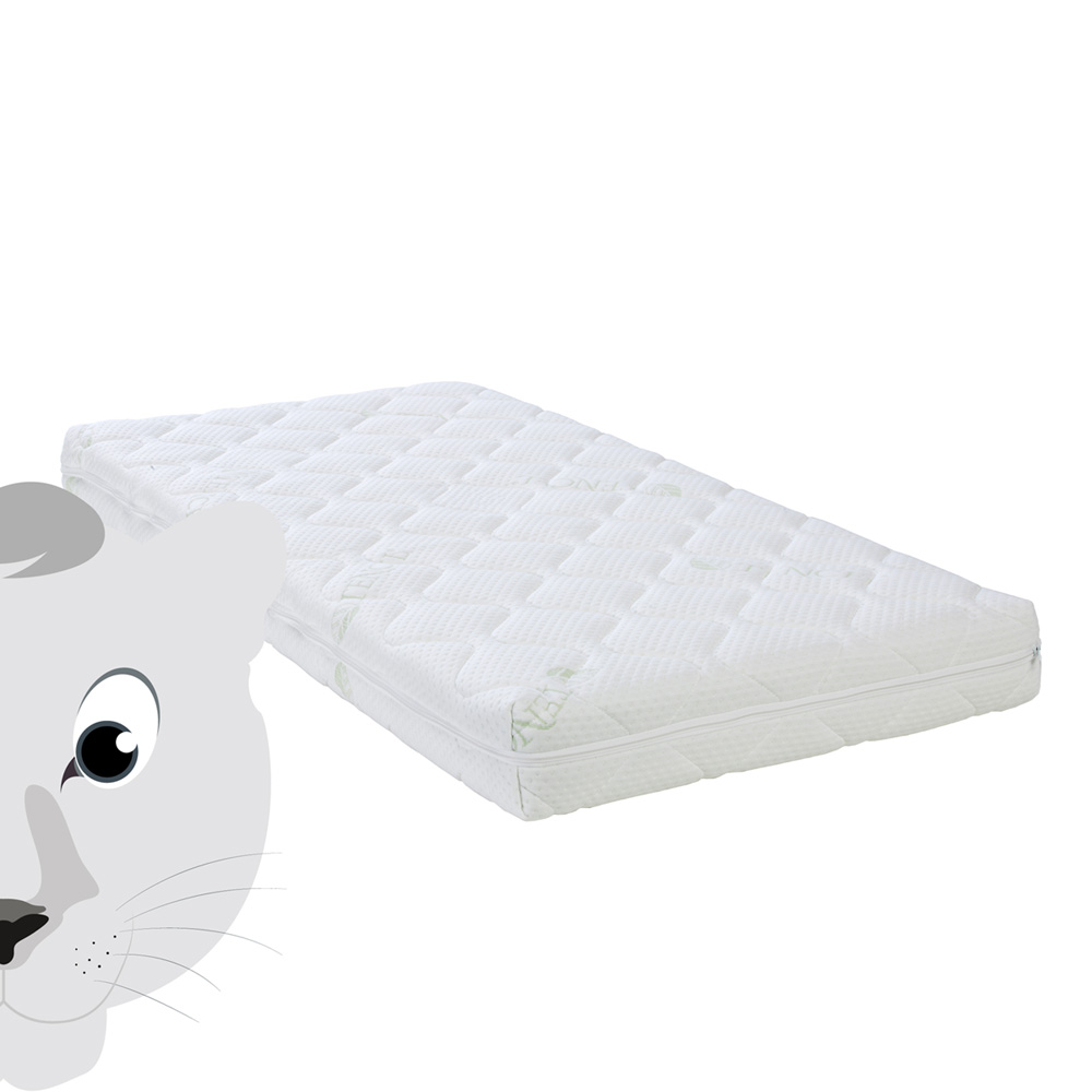 Matelas Bebe Abz Panthere Blanche 70 X 140 Cm De Abz Sur Allobebe